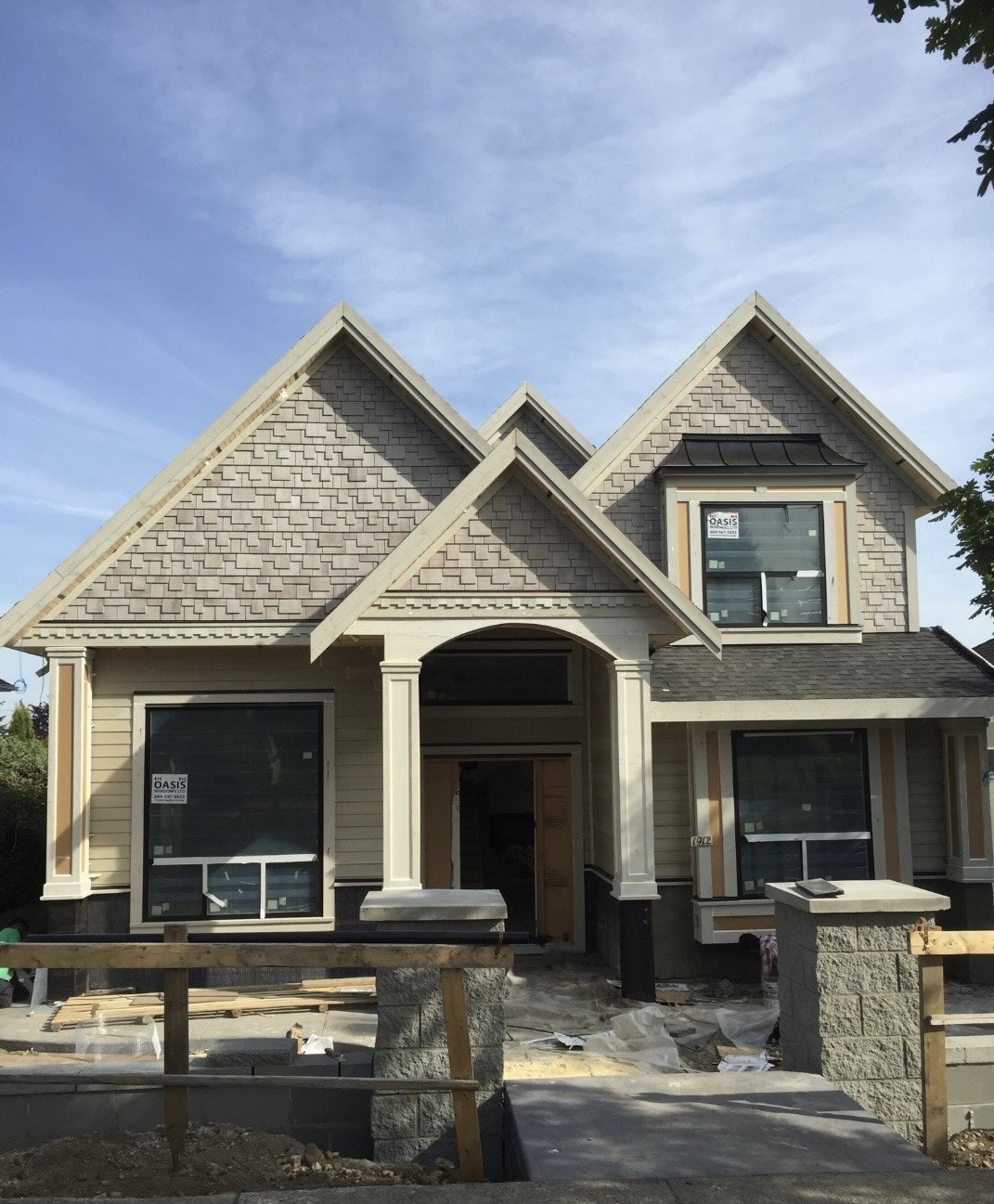 Shingles with board & batten